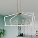 Lizabeth 8 Light 42.2 inch Matte White/Modern Gold Indoor Pendant Ceiling Light